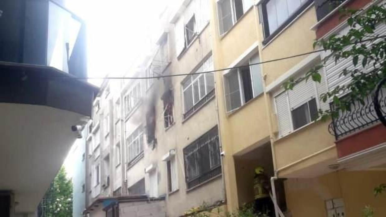 Edremit’te apartmanda yangın paniği