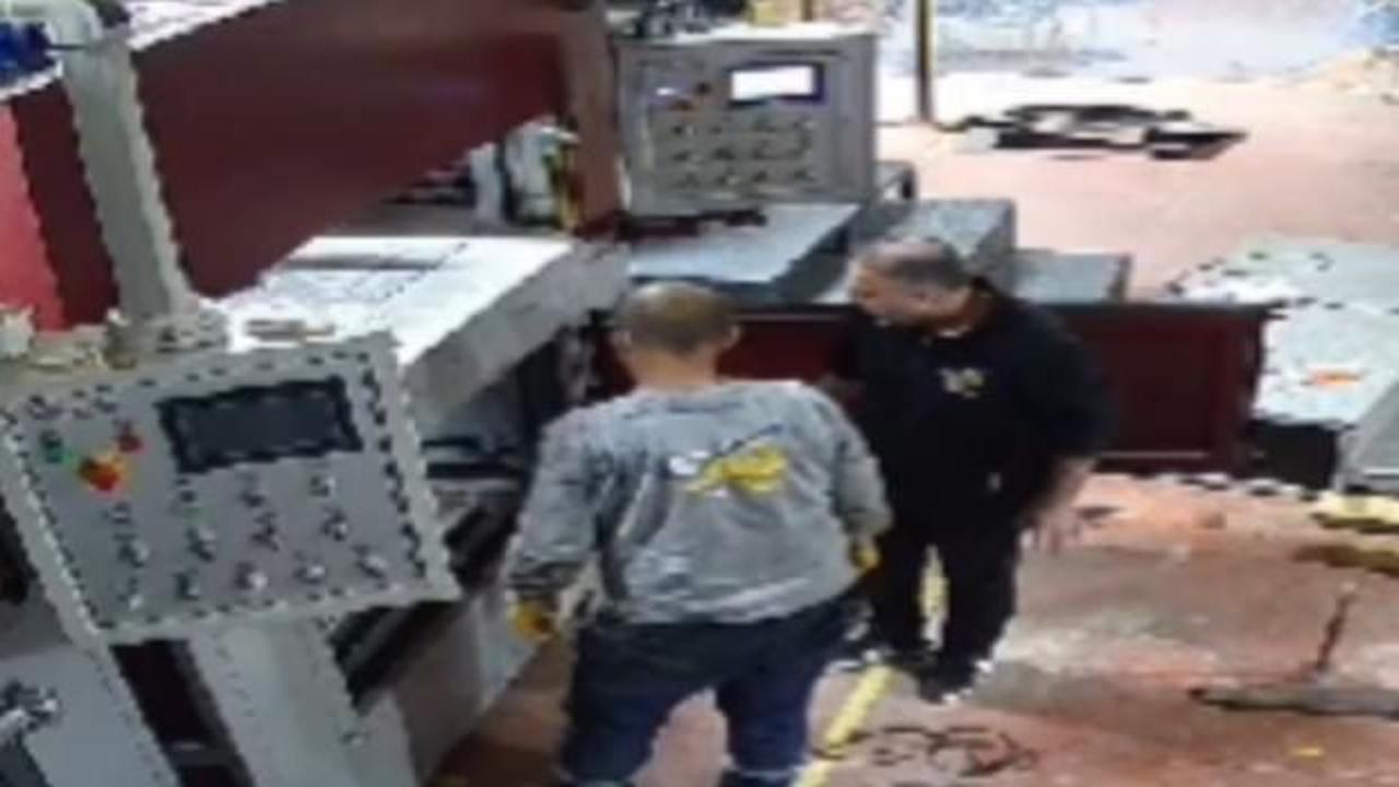 İzmit’te pres makinasına sıkışan fabrika sahibinin ölümü kamerada