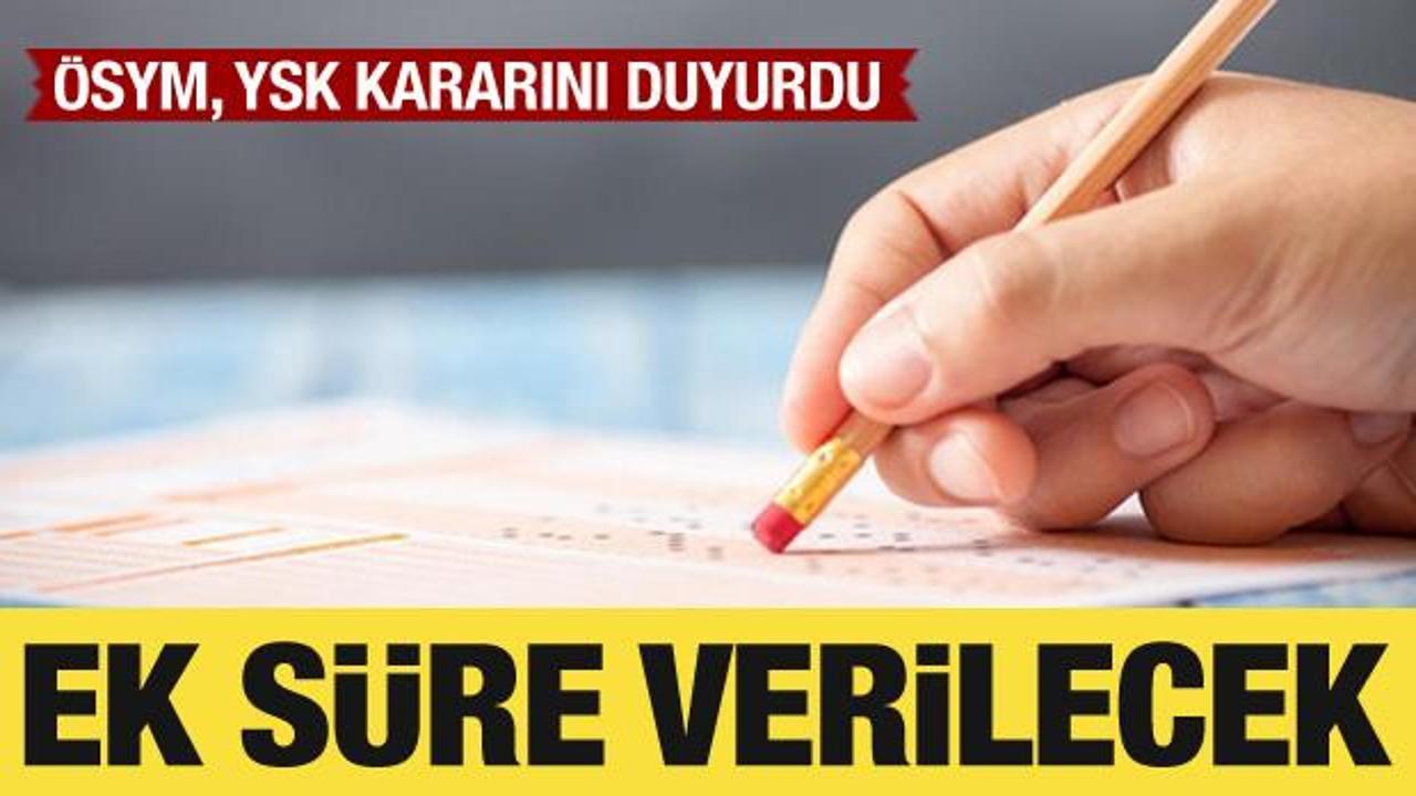ÖSYM’den YKS’ye girecek engelli adaylar için "ek süre verilmesi" kararı