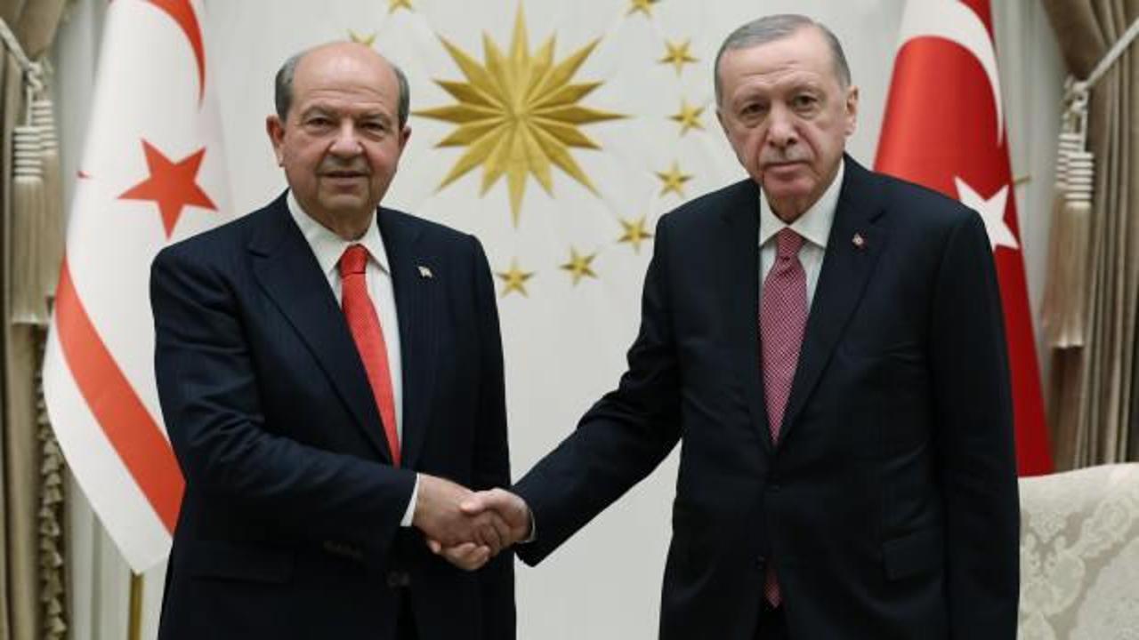 Cumhurbaşkanı Erdoğan, Ersin Tatar ile görüştü