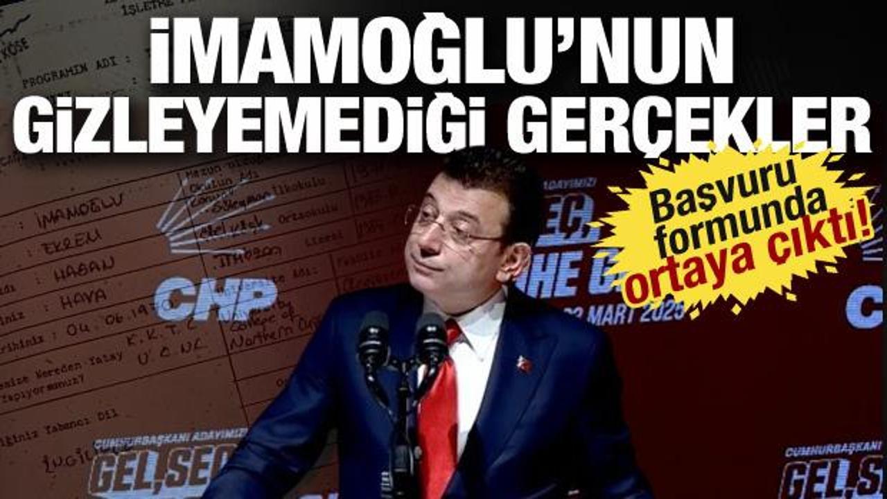 İmamoğlu’nun usulsüz yatay geçişinde bir skandal daha! Başvuru formunda ortaya çıktı