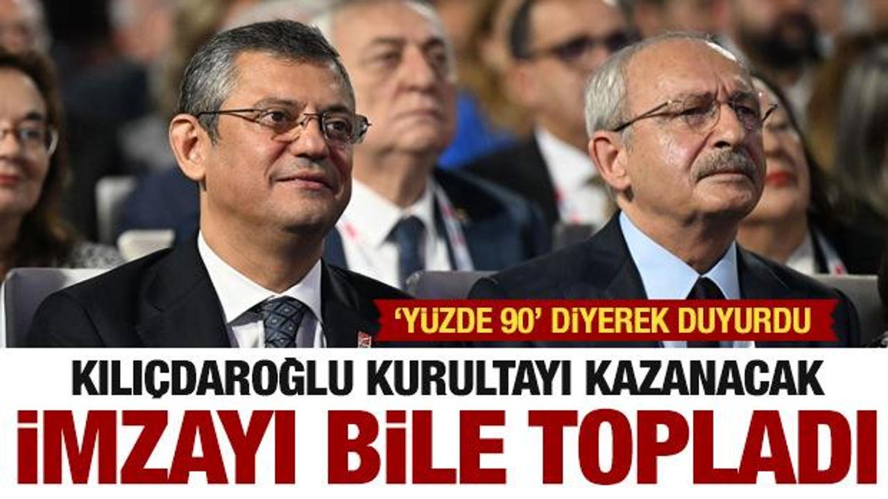 CHP Kurultayı açıklaması: Kılıçdaroğlu yüzde 90 aday…Kazanacak imzayı da topladı