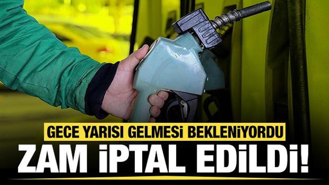 Sürücüleri mutlu edecek haber: Gece yarısı gelmesi beklenen zam iptal edildi!