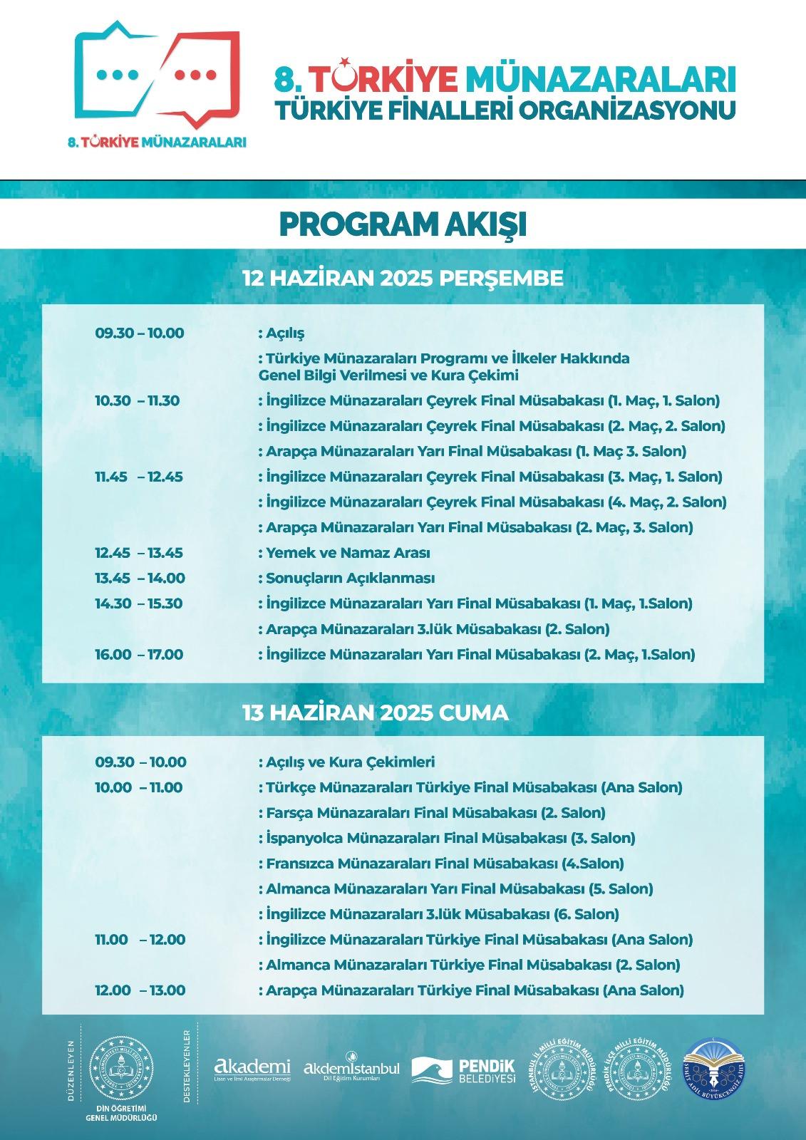 11 dilde Türkiye Münazaraları 2025 başlıyor