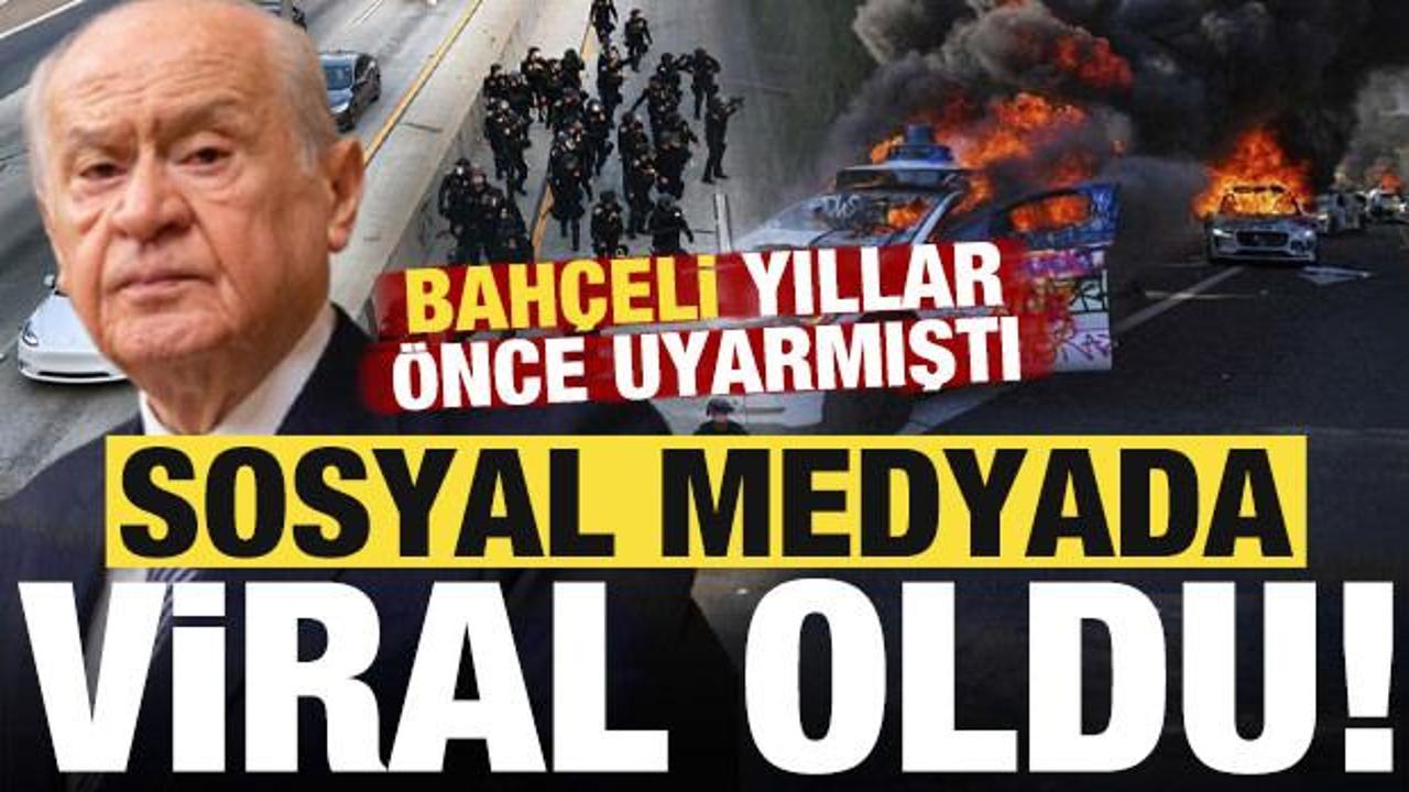 Bahçeli yıllar önce uyarmıştı! Sosyal medya bunu konuşuyor…