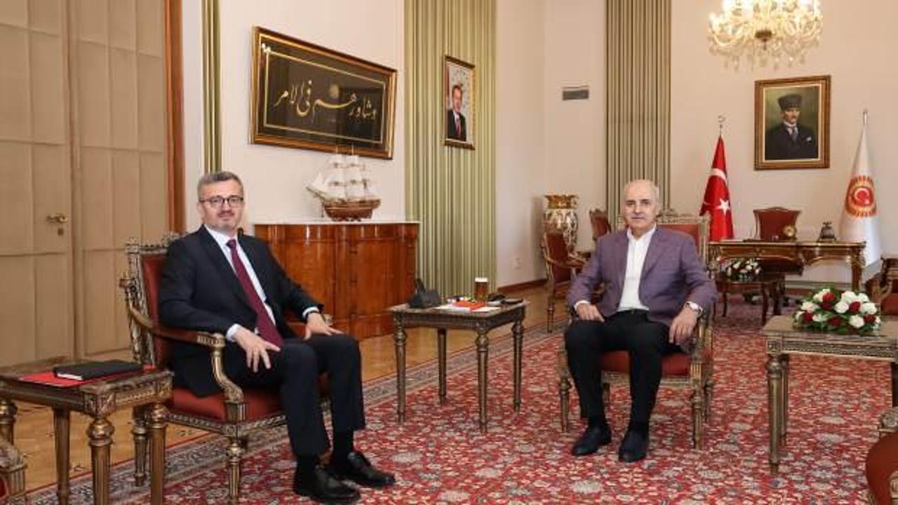 Kurtulmuş, İletişim Başkanı Duran’ı makamında kabul etti