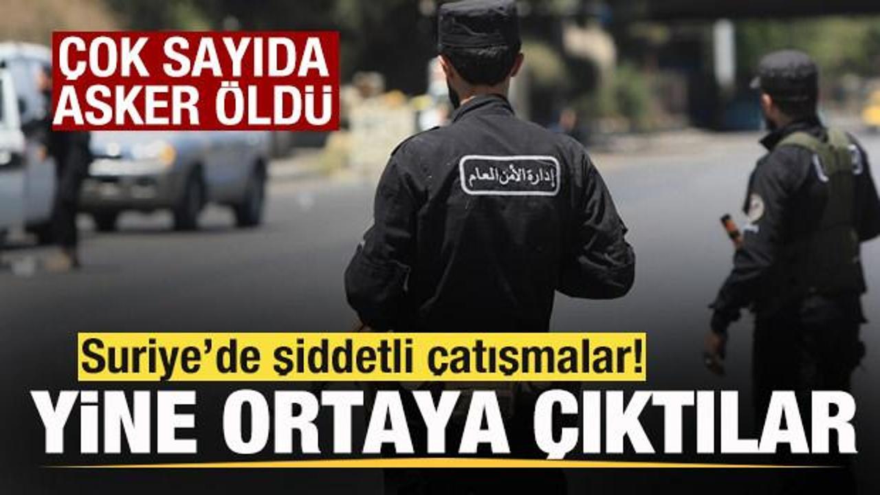Suriye’de şiddetli çatışmalar! Çok sayıda asker öldü! Başrolde yine onlar var