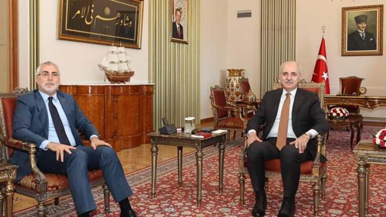 TBMM Başkanı Kurtulmuş’tan yoğun kabul trafiği