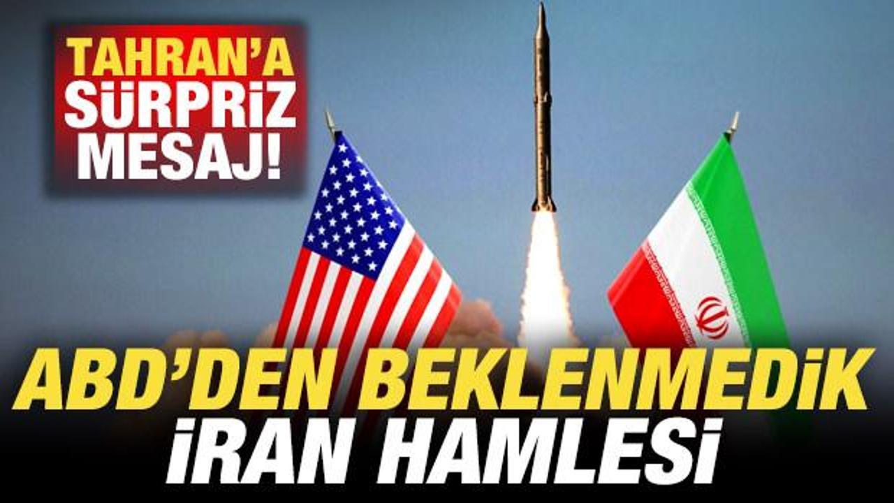 ABD’den beklenmedik İran hamlesi! Tahran’a sürpriz mektup