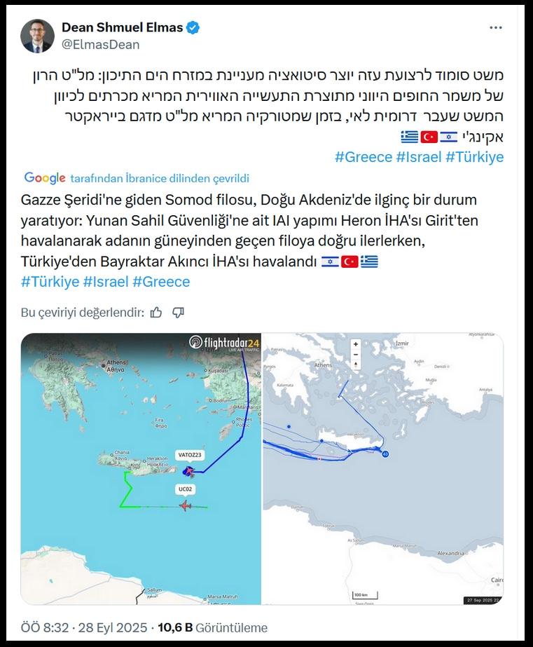 Sumud'un tepesinde İHA düellosu: 'İsrail'in Heron'u havalandı, Türk İHA'sı devreye girdi'