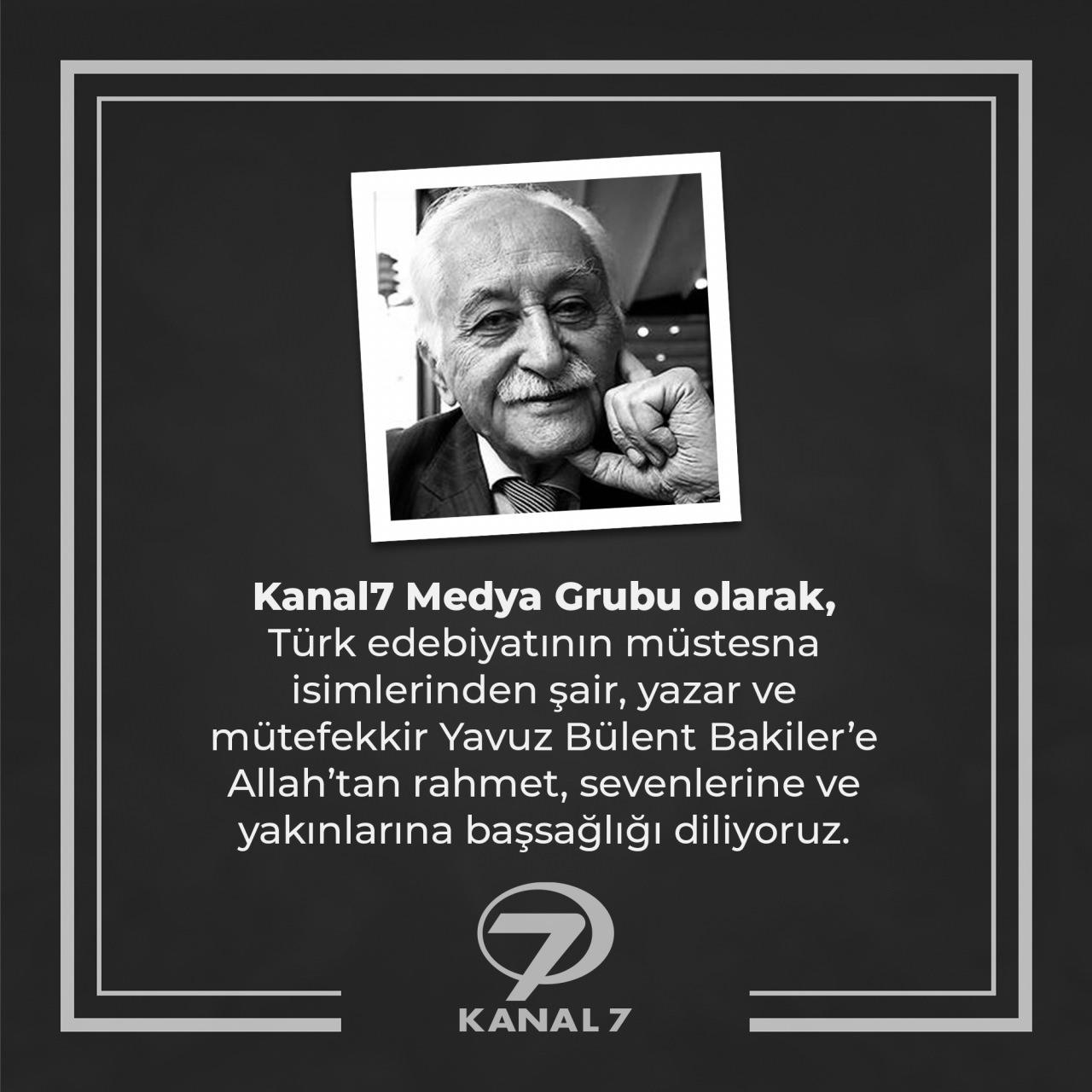Başkan Erdoğan'dan Yavuz Bülent Bakiler için taziye mesajı