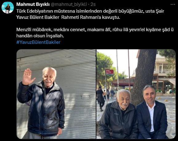 Başkan Erdoğan'dan Yavuz Bülent Bakiler için taziye mesajı
