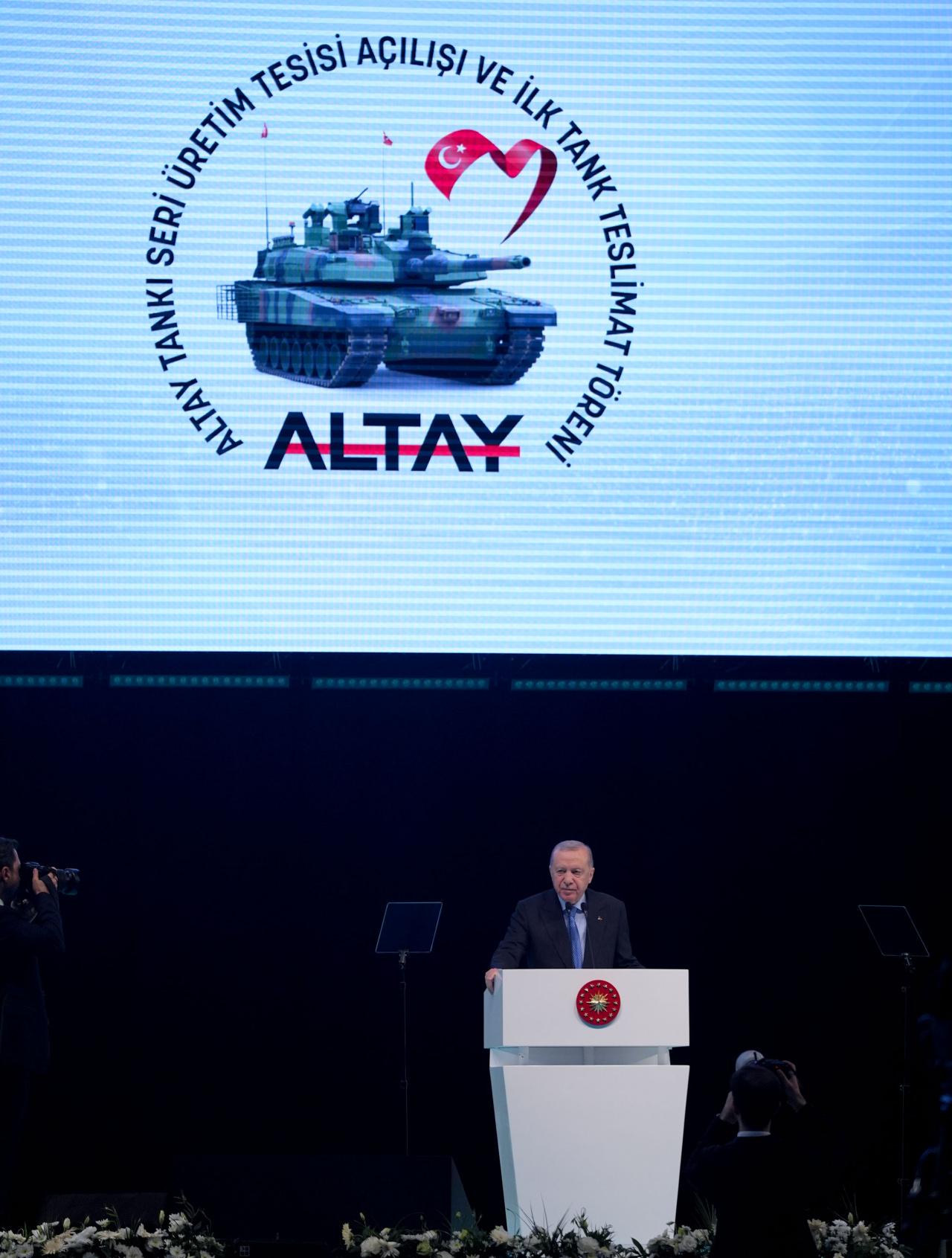 Cumhurbaşkanı Erdoğan, Altay Tankları töreninde konuştu! 'Her ay 8 adet üretilecek'