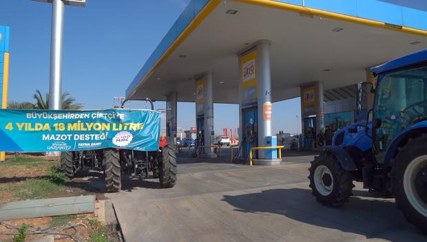 Gaziantep Büyükşehir'in mazot desteği başladı