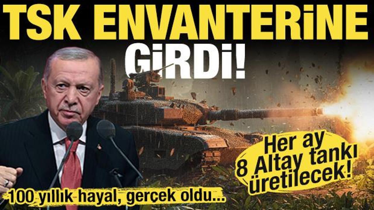 Cumhurbaşkanı Erdoğan, Altay Tankları töreninde konuştu! ‘Her ay 8 adet üretilecek’