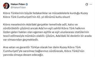 Bakan Fidan: Ada'da çözüm iki devletin bir arada var olmasından geçmektedir
