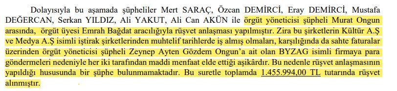 Murat Ongun'un eşine rüşvet parası: Firmalara sahte fatura baskısı! İş hayatın biter...