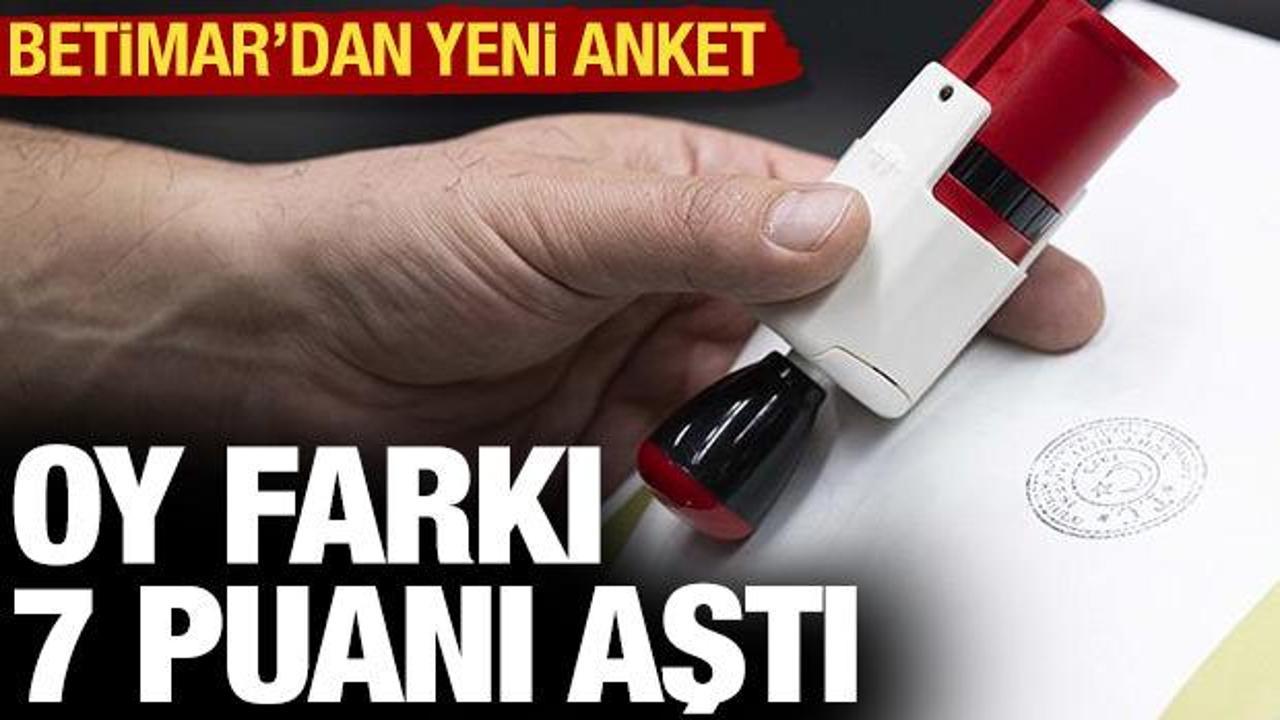 BETİMAR’dan son anket: Oy farkı yüzde 7’yi aştı