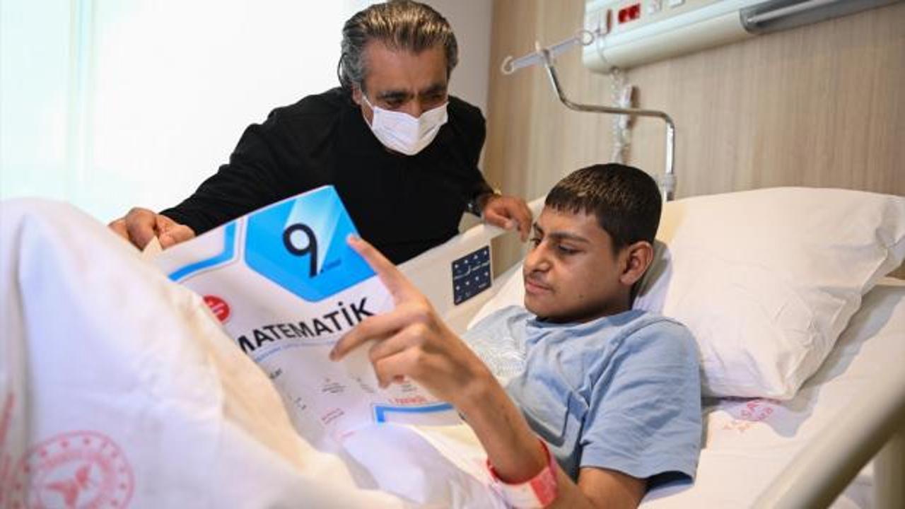 Lösemili Cemal LGS’yi hastane odasında kazandı, Anadolu Lisesine yerleşti