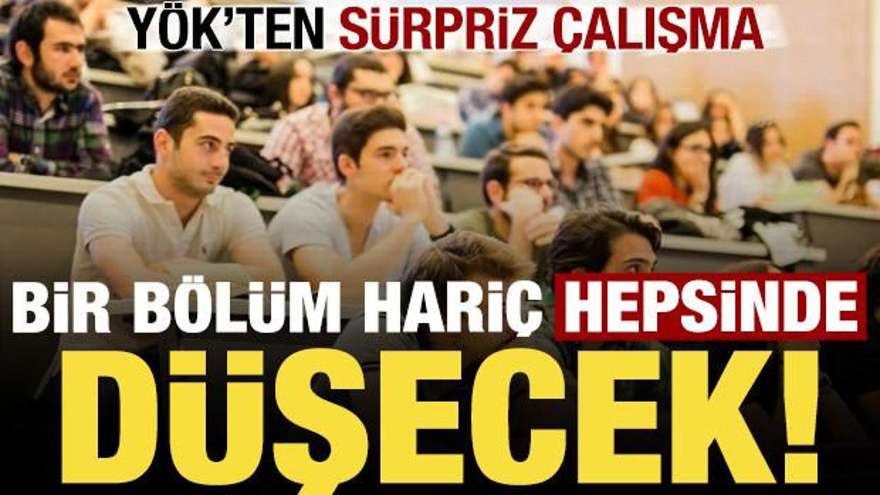 Üniversitelerde devrim gibi yenilik! Bir bölüm hariç hepsinde düşecek…
