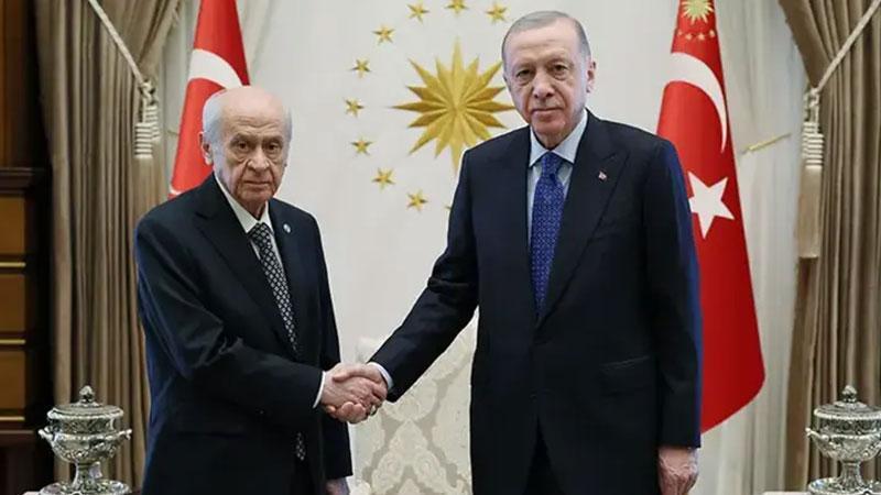 Cumhurbaşkanı Erdoğan, Bahçeli’yi kabul etti