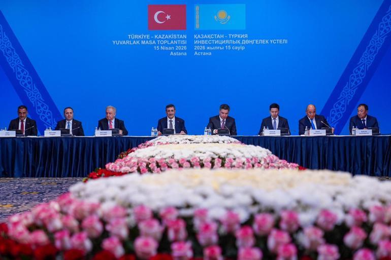 Cumhurbaşkanı Yardımcısı Yılmaz, Türkiye- Kazakistan Yuvarlak Masa Toplantısı'na katıldı