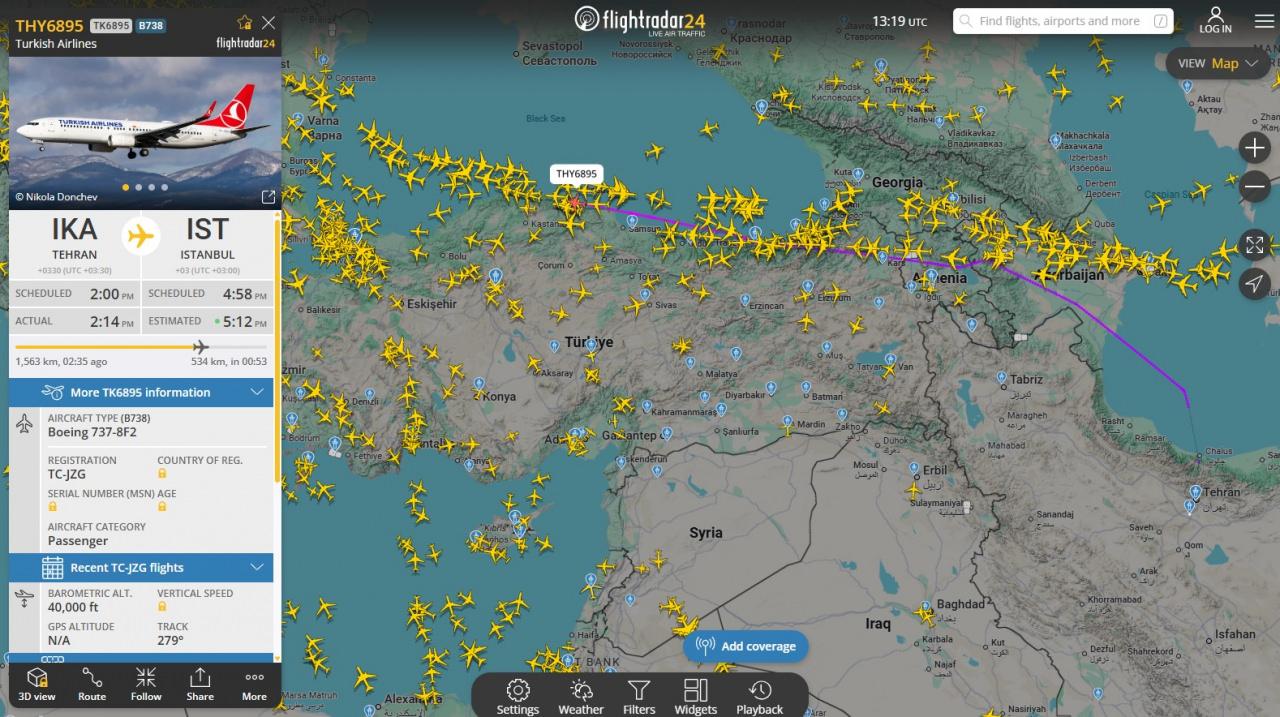 İran'da mahsur kalmıştı! THY uçağı Türkiye'ye geliyor