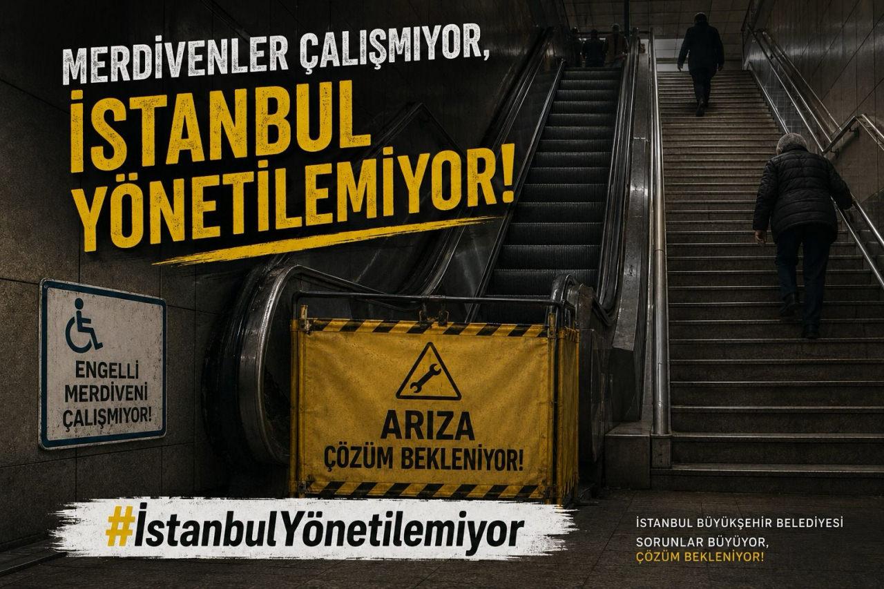 AK Parti'den sosyal medyada gündeme oturan çalışma: “#İstanbulYönetilemiyor”