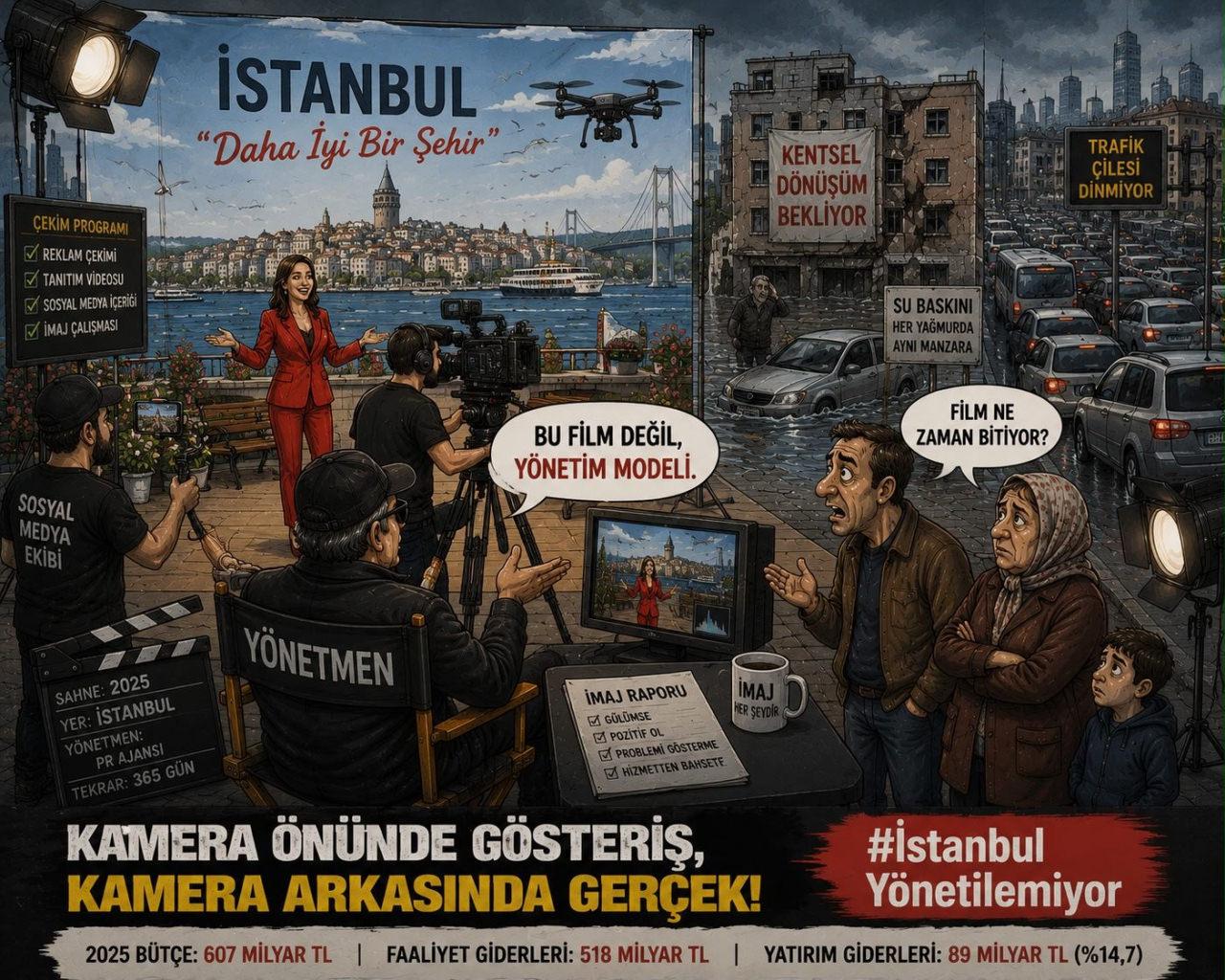 AK Parti'den sosyal medyada gündeme oturan çalışma: “#İstanbulYönetilemiyor”