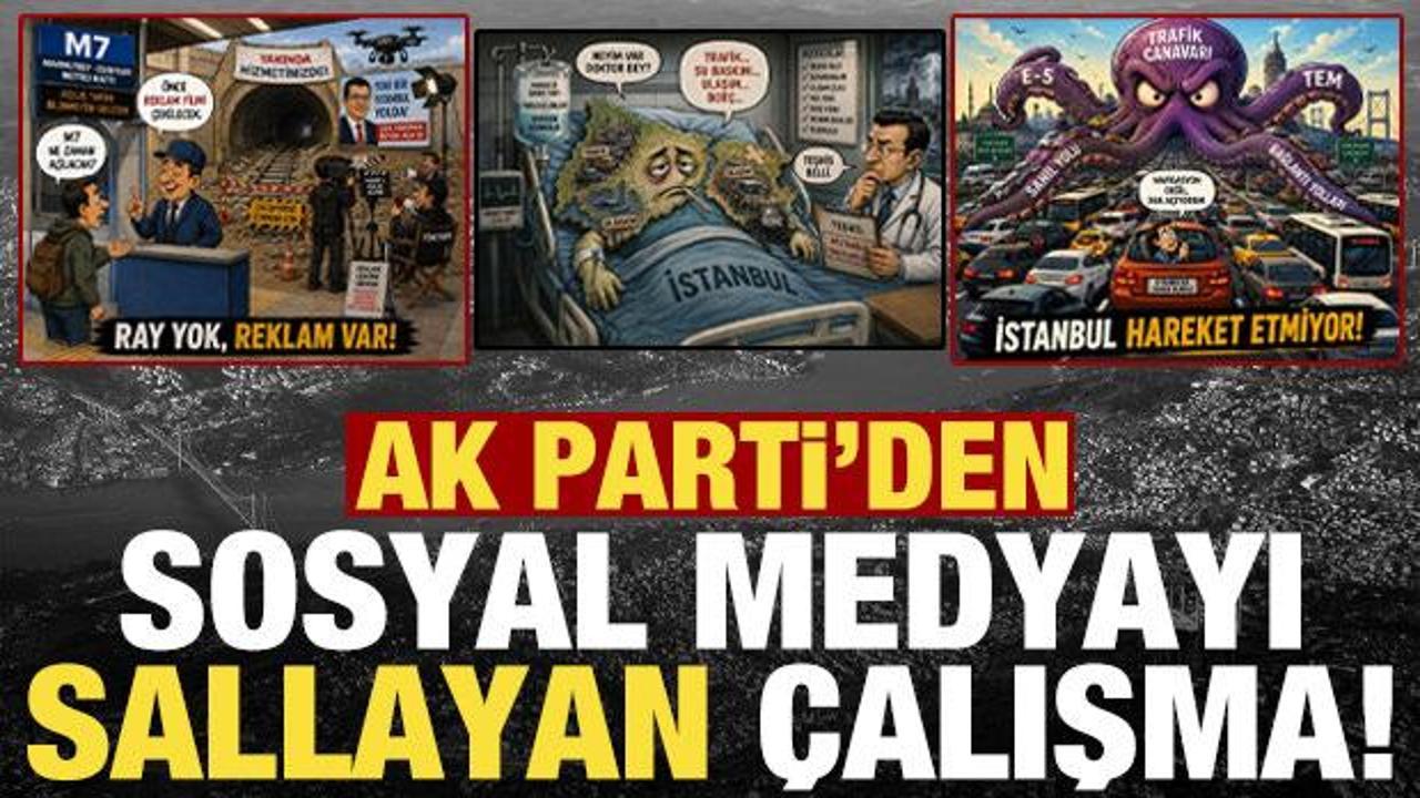 AK Parti’den sosyal medyada gündeme oturan çalışma: “#İstanbulYönetilemiyor”
