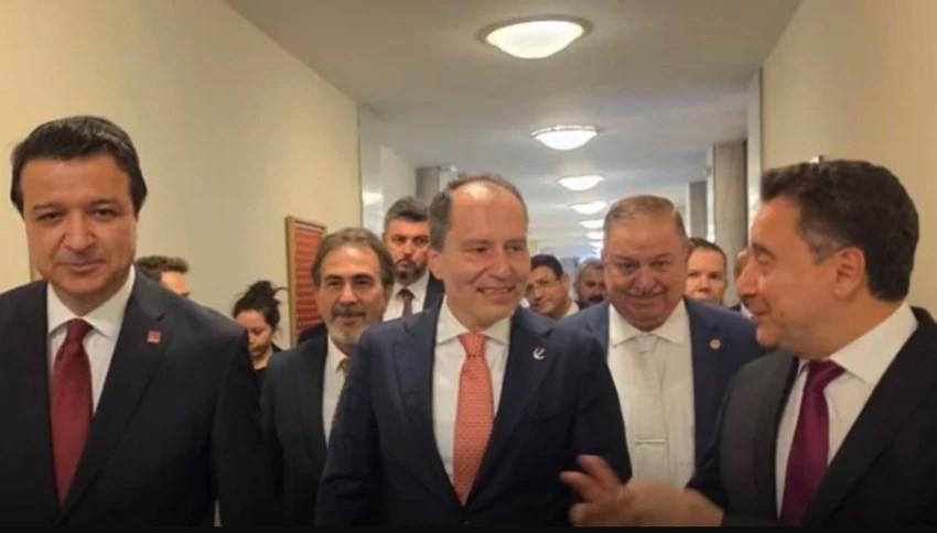 TBMM kulisinde hareketlilik! 3 lider bir araya geldi! Yeni ittifak mı? Peş peşe mesajlar