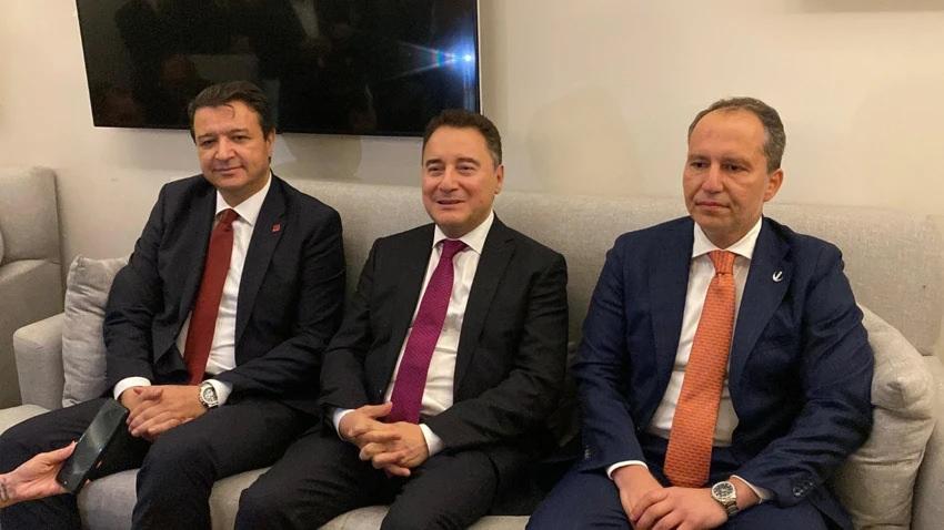 TBMM kulisinde hareketlilik! 3 lider bir araya geldi! Yeni ittifak mı? Peş peşe mesajlar