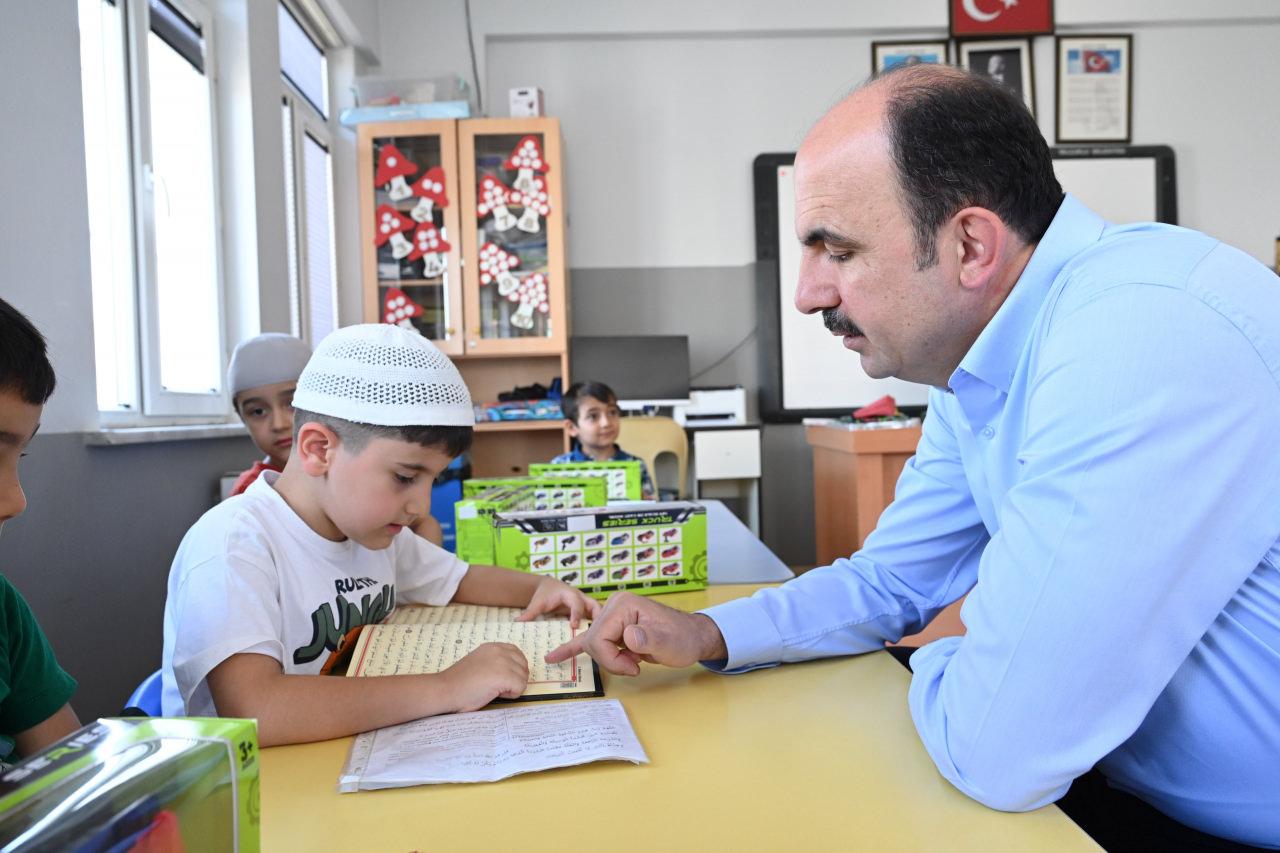 Başkan Altay, minik Kur’an talebeleriyle bir araya geldi!
