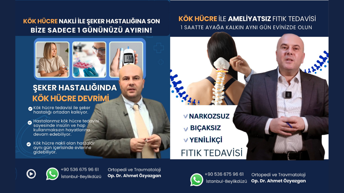Op. Dr. Ahmet Özyazgan: Kök Hücre Tedavisi Ortopedi Alanında Nasıl Uygulanıyor?